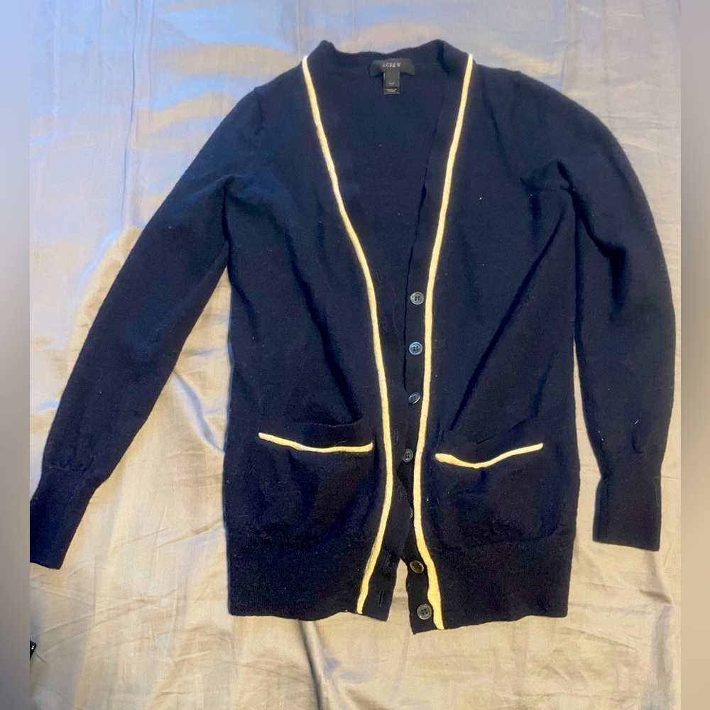 Jcrew blue cardigan
